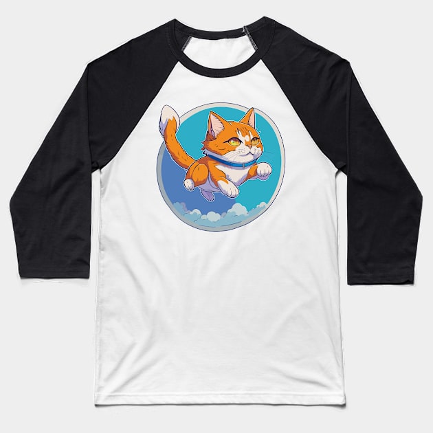 Air Elemental Cat Baseball T-Shirt by SpriteGuy95